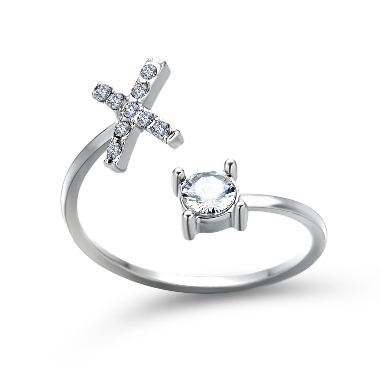Noa Voitté™ | Couple Rings with Initials – Adjustable, A–Z Letters, Gold/Silver/Rose Gold